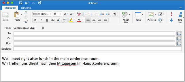set up spell check on mac for a foreign language